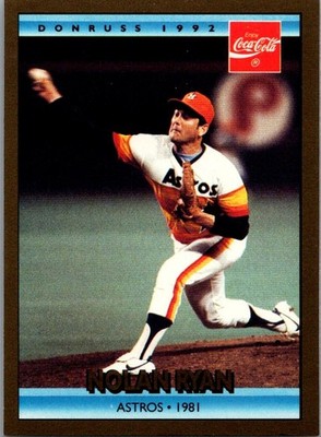 1992 Donruss Coke Ryan #15 Nolan Ryan Houston Astros