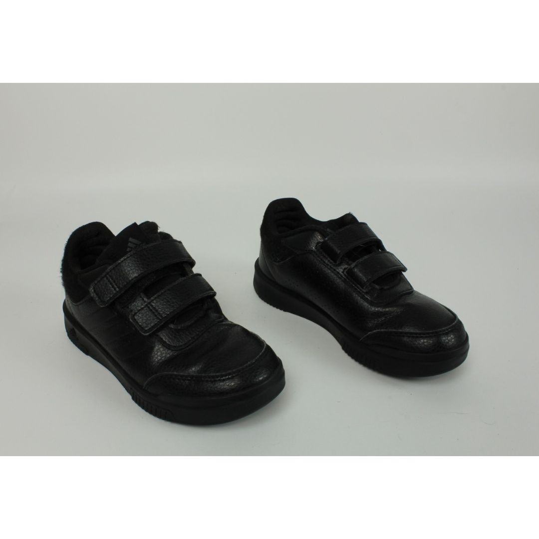 Boys Adidas Size 13 UK 31.5 EU Tensaur Leather Trainers Triple Black Article Boys Adidas Size 13 UK 31.5 EU Tensaur Leather Trainers Triple Black Article