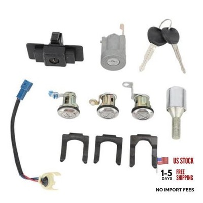 Car Lock Cylinder Key Set Replacement for Pajero Montero 2nd 1990-2004
