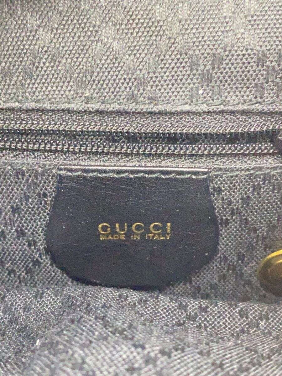 GUCCI Backpack Leather BLK Solid - image 5