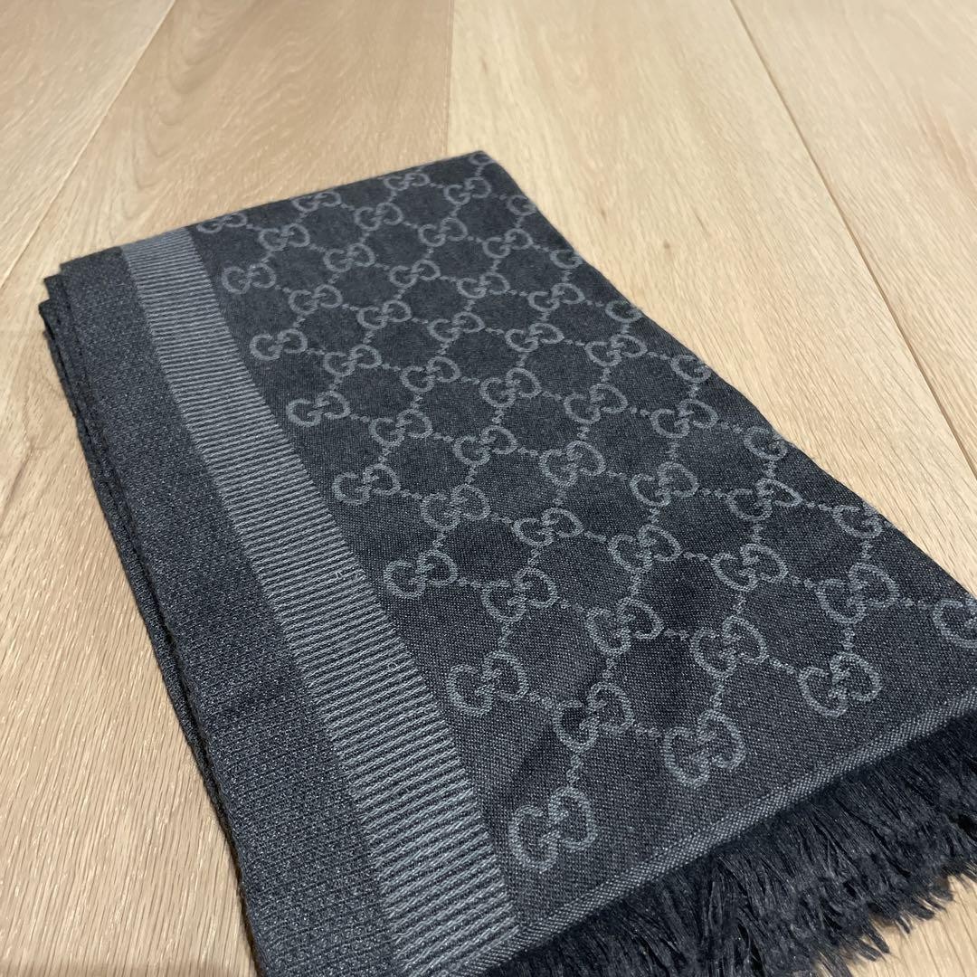 Gucci Cashmere Stole Muffler Shawl Wrap Scarf
