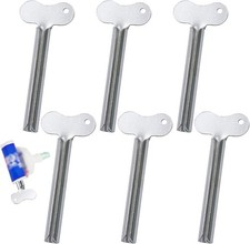 6 Pcs Toothpaste Squeezer, Metal Tube Squeezers, Stainless Steel Toothpaste Keys
