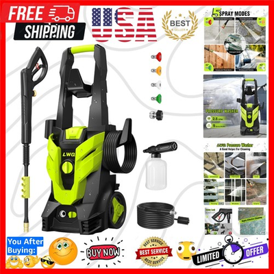 #ad Pressure Washer Portable Power Washer 4 Quick Connect Nozzles High Pressur... $216.99