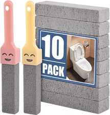 Pumice Stone Toilet Cleaner Sticks with Handles 10 Pack