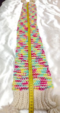 Title: Hand-Knitted Colorful Scarf for Women, Teens, and Kids - Vibrant Winter A