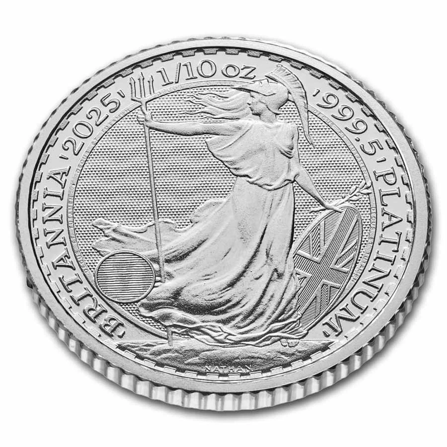 2025 Great Britain 1/10 oz Platinum Britannia BU - Image 3 of 3