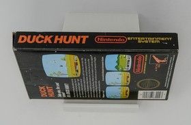 Duck Hunt GAME & BOX (No Manual) First Print Matte Sticker Seal Nintendo NES