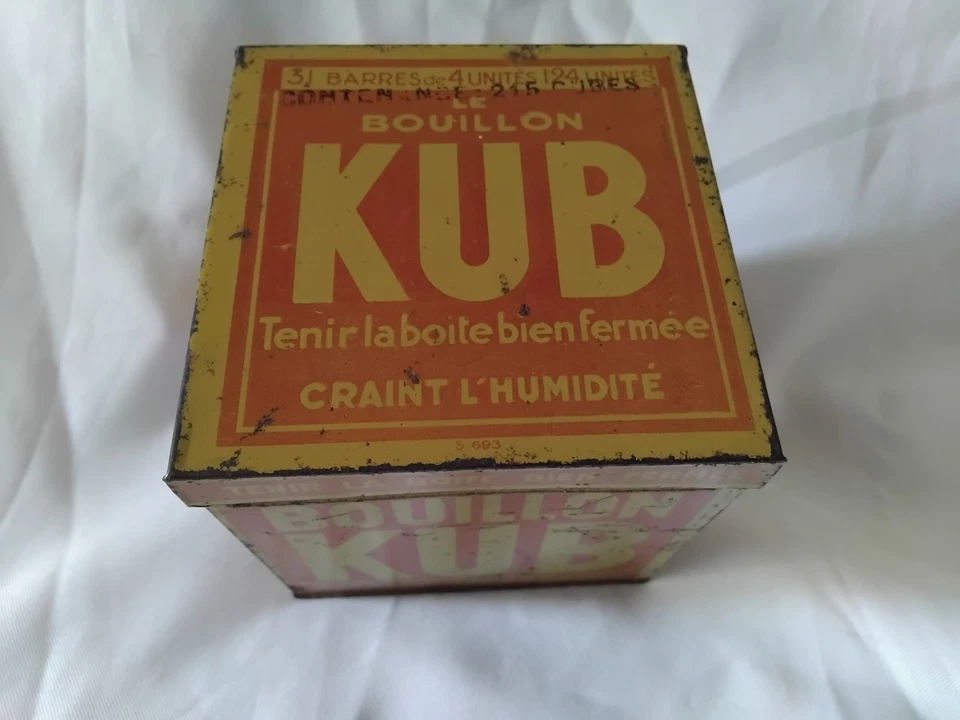Ancienne Boîte Metal Publicitaire Bouillon KUB - Photo 4/4
