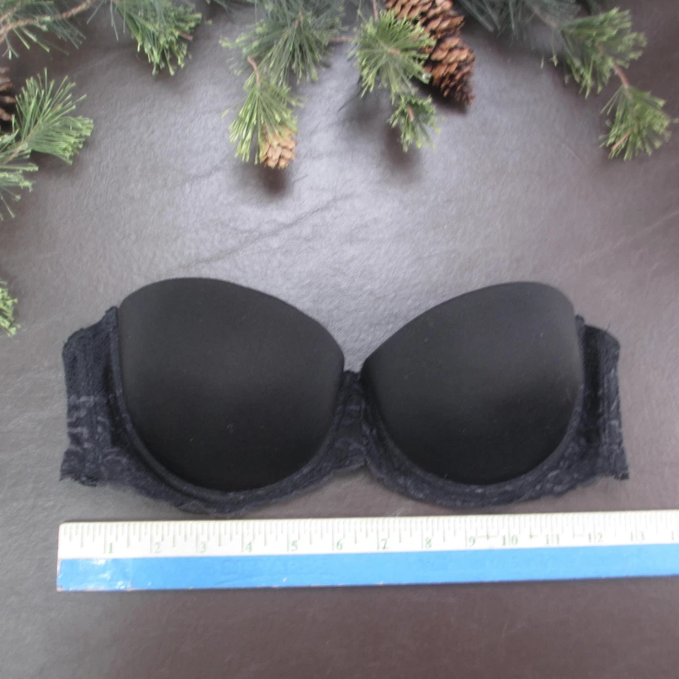 Sexy sujetador sin tirantes Fredericks of Hollywood 34C acolchado de encaje con aros Foto 2 de 4