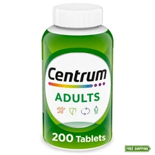Centrum Adult Multivitamin Tablets with Zinc, Vitamin D3 & B Vitamins, 200 Ct