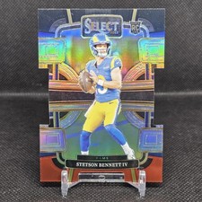 2023 Panini Select #55 Stetson Bennett IV Rookie Black and Red Prizms Die Cuts