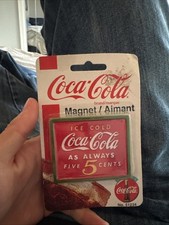 1999 Coca-Cola Refrigerator Magnet #51234 Ice Cold Coca-Cola as Always 5 Cents