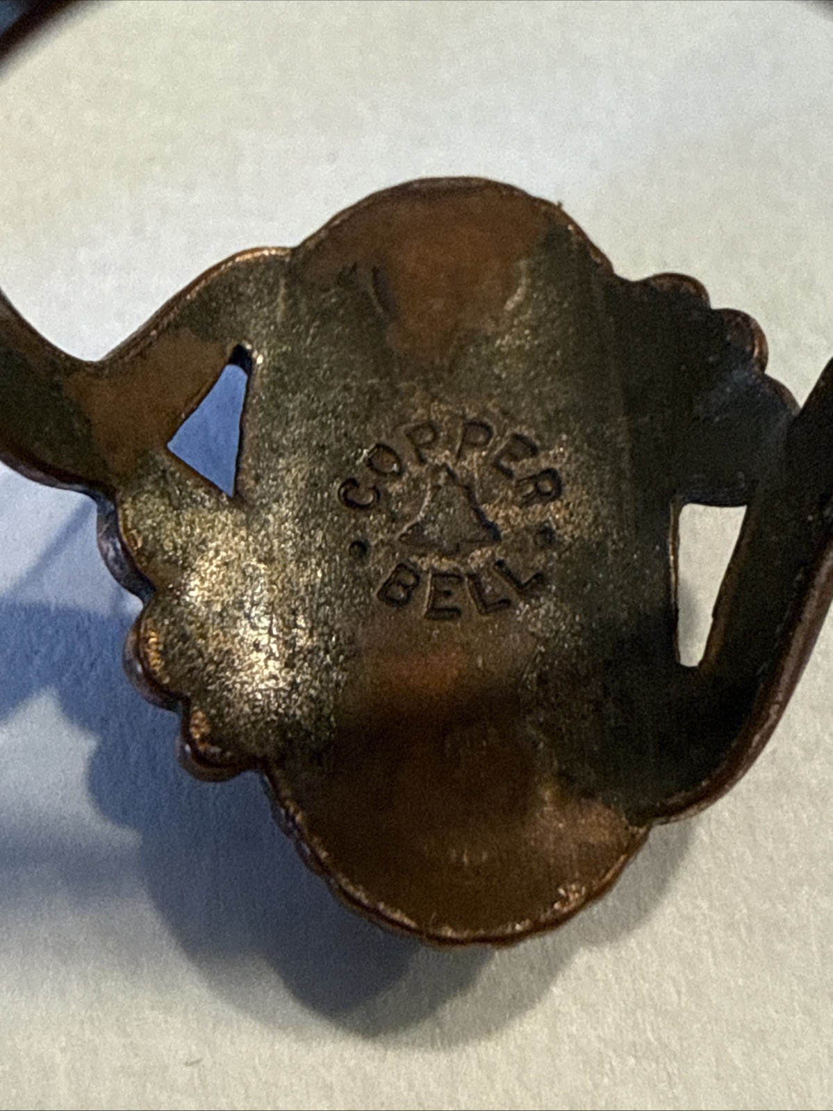 Bell Trading Post Solid Copper Turquoise Ring Nav… - image 3