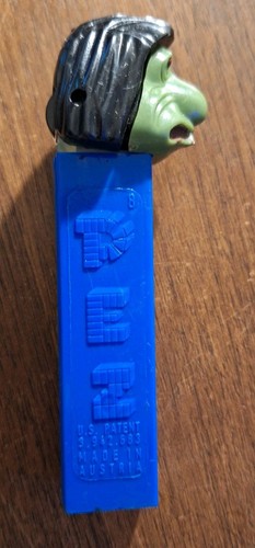 Vintage PEZ Dispenser No Feet MR. UGLY Blue Stem Halloween 1970 Austria - Bild 2 von 3