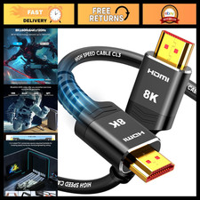 20FT 8K Ultra High Speed HDMI Cable, CL3 Rated, 48Gbps, eARC, 4K 120Hz, Compatib