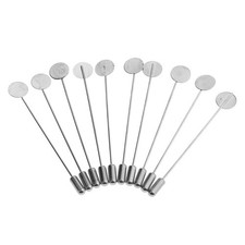 10 pezzi di spilla da bavero, base per spilla da cravatta fai da te, da