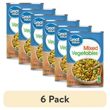 (6 pack) Great Value Mixed Vegetables, 15 oz..
