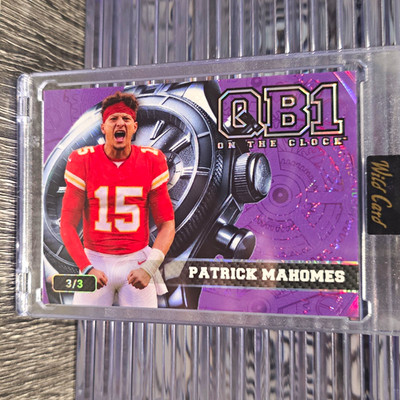 Wild Card 2026 QB1 On the Clock Patrick Mahomes Chiefs 3/3 OW1CPM