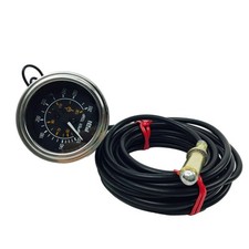 0516 Water Temperature Gauge Mechanical 144in Tube Chrome Bezel 2 18i For Pai