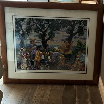 Guy Buffet: Sunday At The Beach-Rare Printer s Proof 2/10-Hand Signed & Titled