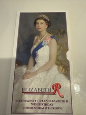 HM Queen Elizabeth II 70th Birthday Commemorative Crown. Elizabeth R