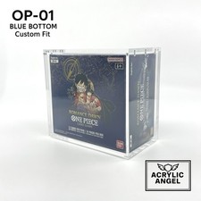 One Piece OP-01 Blue Bottom Booster Box Acrylic Case With Magnetic Lid