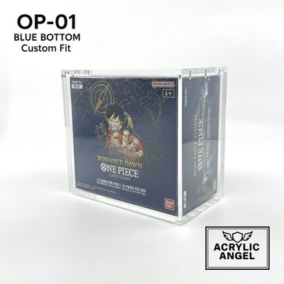 One Piece OP-01 Blue Bottom Booster Box Acrylic Case With Magnetic