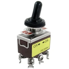 AC 250V 15A on/on 2 Position DPDT Toggle  with  Boot E4S37370