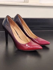 CHRISTIAN SIRIANO for Payless High Heel Shoes Pumps Size 7 Red Black Ombre Point