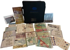 Creative Memories Black Zippered Binder with 22 Pages Inserts Stickers & More