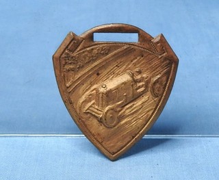 RARE! Original Indy 1930 Waverly Oil Spl. #7 Brass Watch Fob Dick Wallen Estate