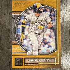 Topps Museum Collection Christian Yelich #68 Gold /249 Brewers 2025