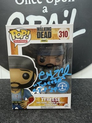 Swau COA Signed Funko Pop! Tyreese #310 The Walking Dead Chad Coleman