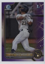 2022 Bowman Draft Chrome Purple Refractor 169/250 Eric Brown Jr #BDC-48 nd3