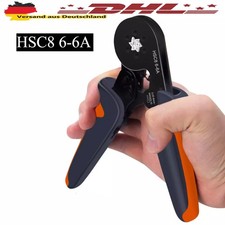 Crimpzange Kabelschuhzange Crimpen HSC8 6-6A Ratsche Zange Aderendh&uuml;lsenzange