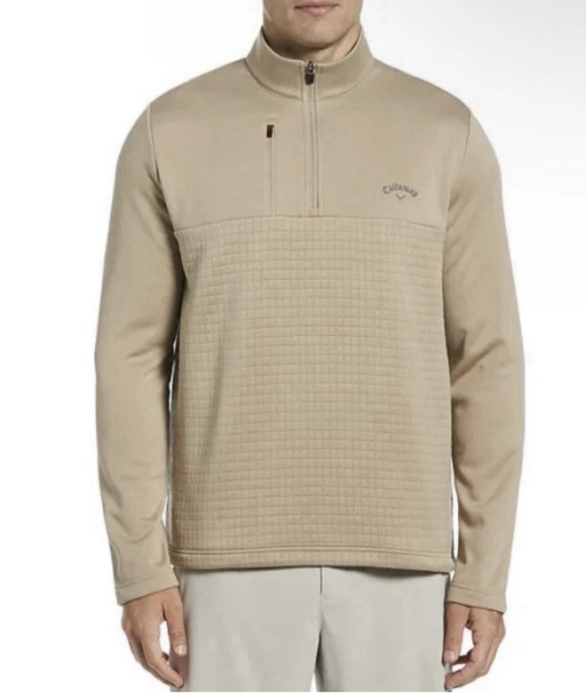 Callaway Men&rsquo;s 1/4 Zip Size Large NWT Chinchilla
