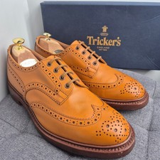 Trickers 'Bourton' Acorn Antique Tan Country Brogue Shoes Brown UK 10.5