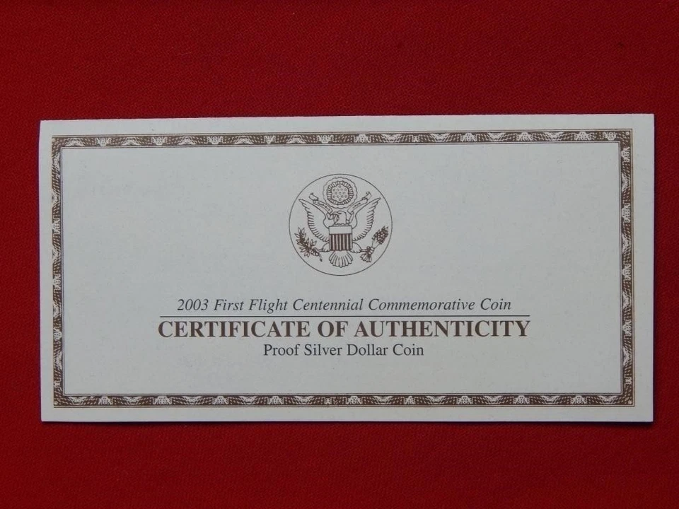 2003 First Flight Centennial Commorative Silver Dollar $1 ~ Free USA Shipping - Image 4 of 4