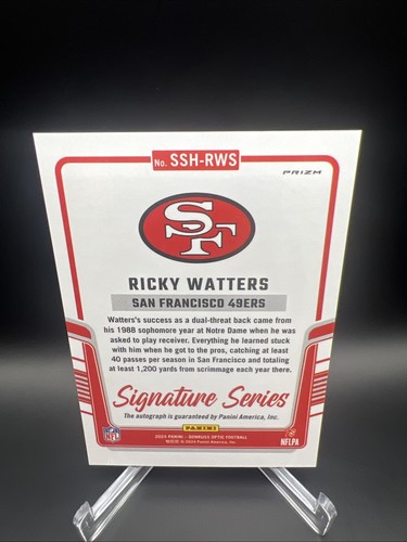 2024 Donruss Optic Signature Series Holo RICKY WATTERS #SSH-RWS - Bild 2 von 2