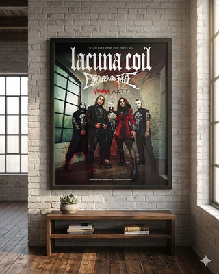 Lacuna Coil & Escape the Fate Concert Poster 2026 - Chicago Concord Music Hall