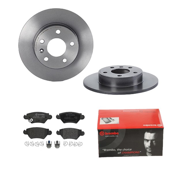 Brembo Bremsscheiben Ø264 + BremsbelÄGe Hinten FÜR Opel Astra G T98 Zafira A-image