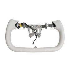 Yoke White Leather Steering Wheel Fit Tesla Model 3 Highland With Heated 24-26
