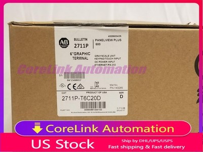 NEW ALLEN BRADLEY PANELVIEW PLUS 2711P-T6C20D AB 2711P-T6C20D Factory Sealed
