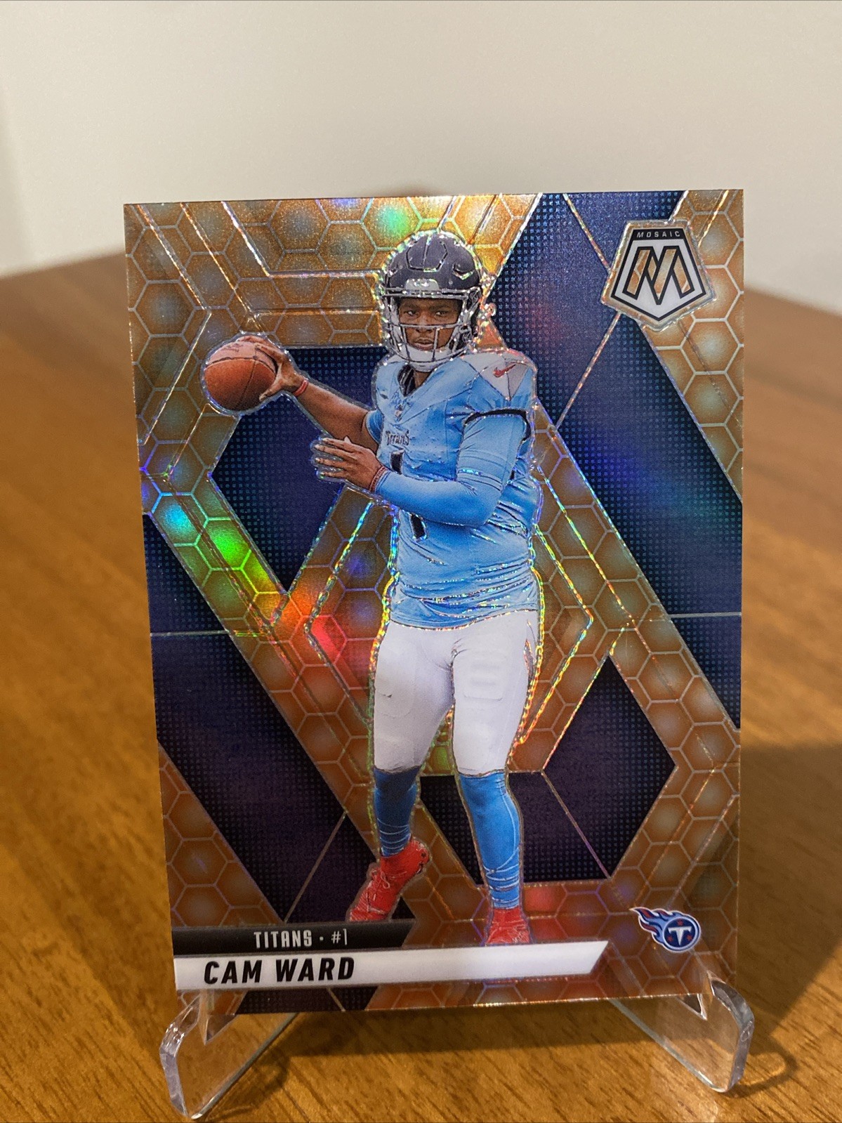 Cam Ward 2025 Panini Mosaic Honeycomb Prizm #382 Rookie Card