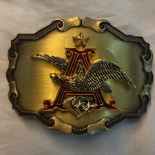 Anheuser Busch 1978 A-Eagle Vintage Belt Buckle Budweiser Bud Light Collectible