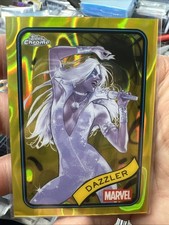 2025 Topps Chrome Marvel Dazzler Yellow Lava Refractor #52