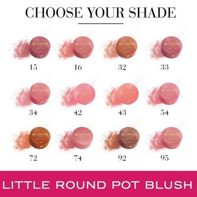 3x Bourjois Blush Little Round Töpfe - zur Auswahl