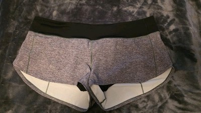 Lululemon Speed Up High-Rise 4'' Short Lined size 14 Gray And Black
