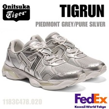 Onitsuka Tiger TIGRUN PIEDMONT GREY/PURE SILVER 1183C478 020 Unisex New Japan FS