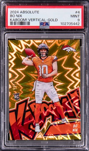 2025 Panini Bo Nix Gold (PSA 9)